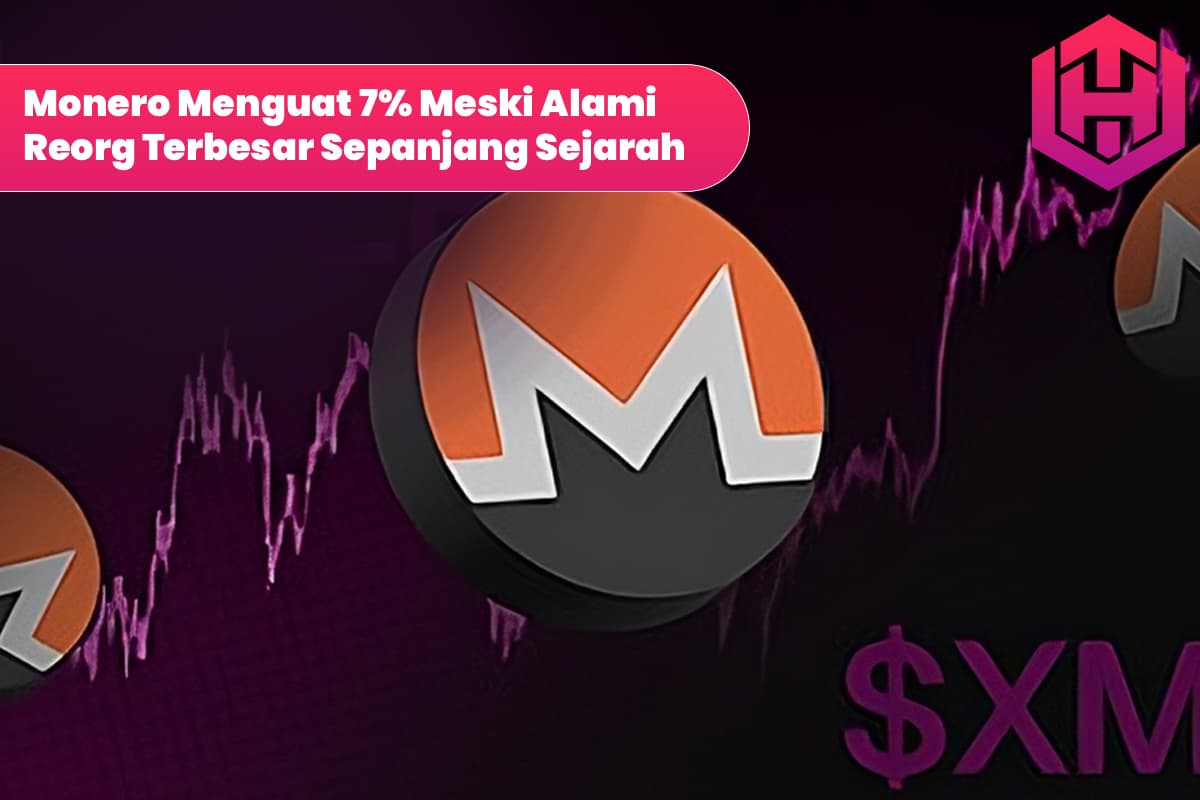 Monero Menguat 7% Meski Alami Reorg Terbesar Sepanjang Sejarah